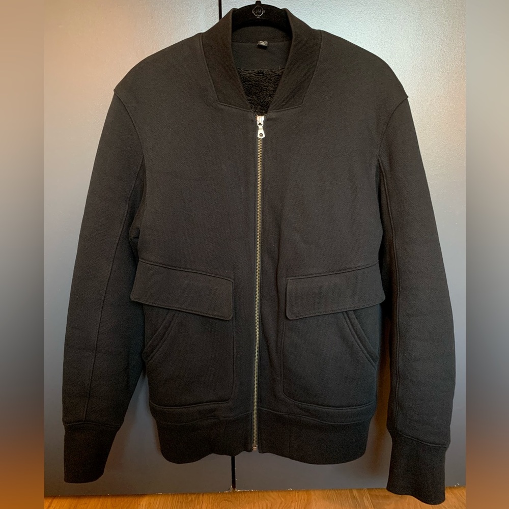Alexandre Plokhov x Uniqlo Urban Sweats faux shearling bomber jacket